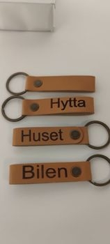 Nøkkelring med valgri tekst